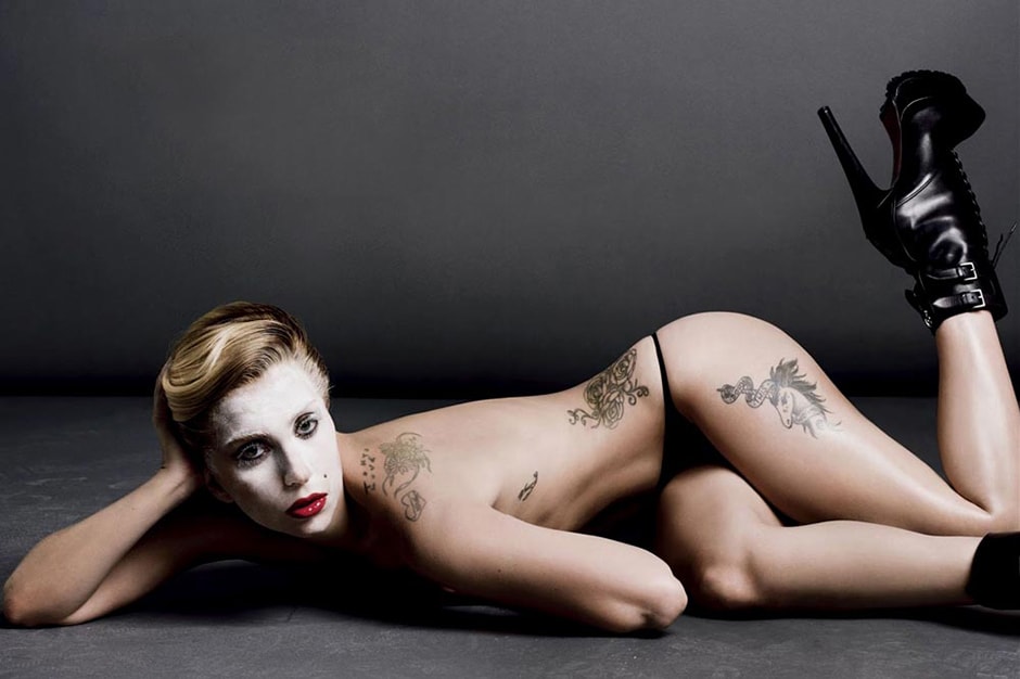Lady Gaga's Entire Topless Editorial for V Magazine Issue 85.