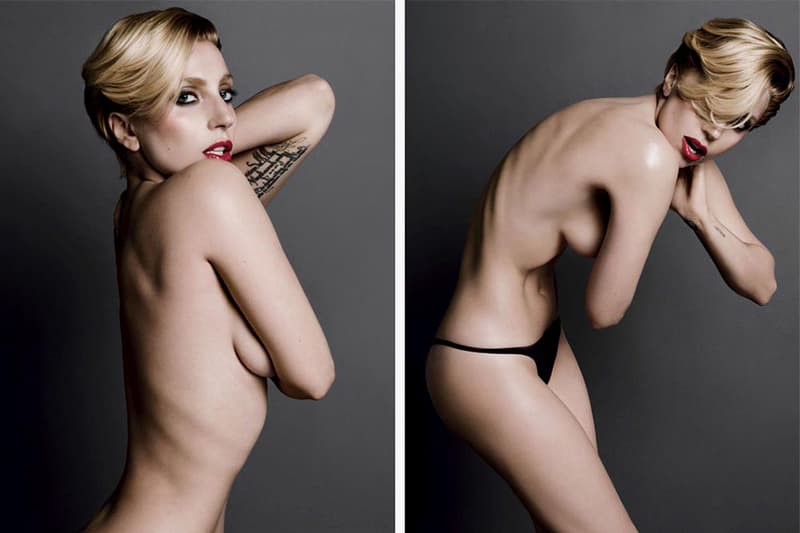 Lady Gaga's Entire Topless Editorial for V Magazine Issue 85