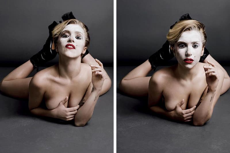 Lady Gaga's Entire Topless Editorial for V Magazine Issue 85