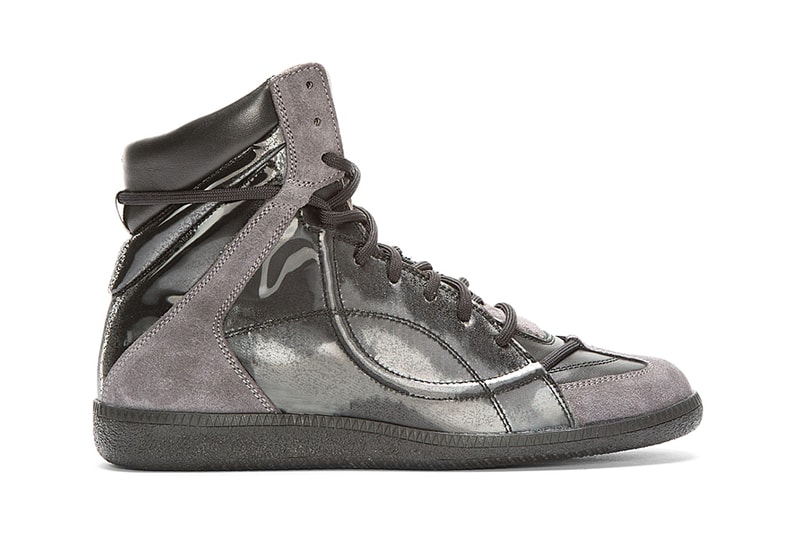 Maison Martin Margiela Black Reflective High-Top Sneakers