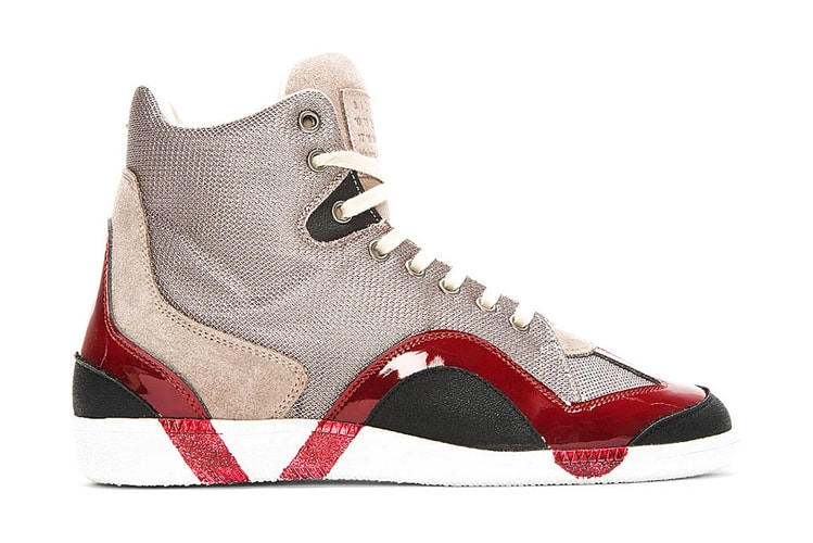 Maison Martin Margiela Grey Textured Painted Sneakers