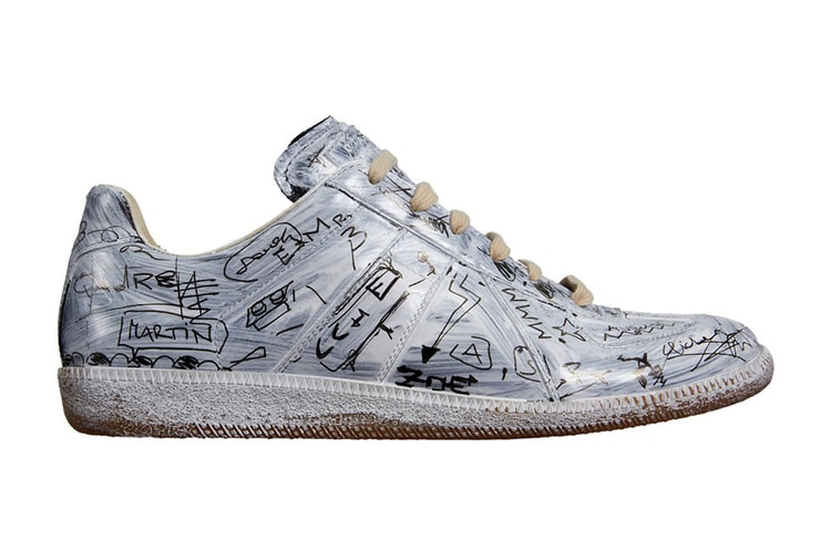 Maison Martin Margiela Penned Graffiti Replica Low Top
