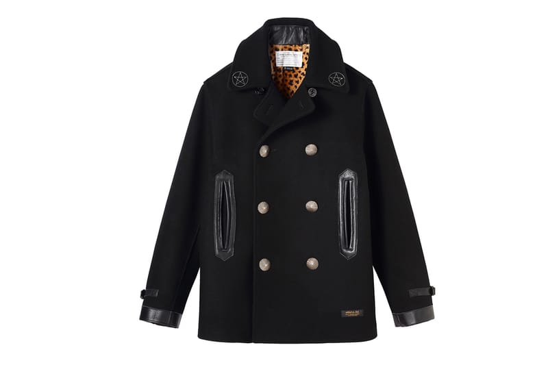 NEIGHBORHOOD “The Magnificient Seven” Pea Coat for BLACK SENSE 