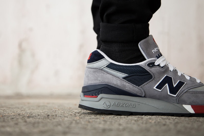 New Balance M998 Grey/Navy/Red