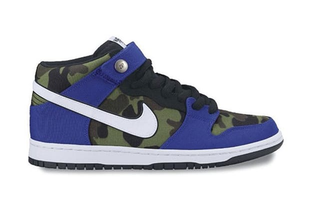 nike sb dunk mid camo