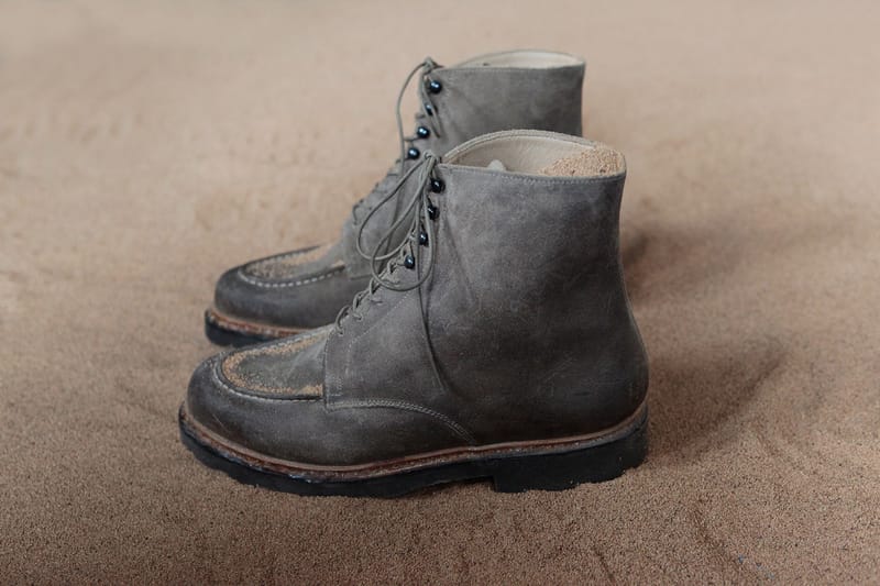 Takahiro Miyashita of TAKAHIROMIYASHITATheSoloIst. and Takayuki Fuji of nonnative Launch Sand.W.Man Footwear Collection