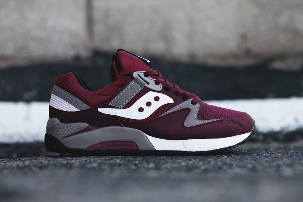 saucony grid 9000 homme rouge