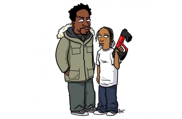 Breaking Bad and Game of Thrones Characters Redrawn as Simpsons by Adrien Noterdaem