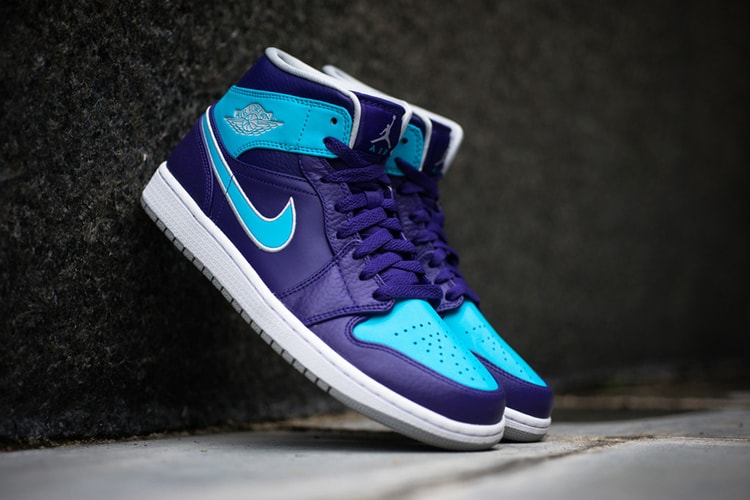 Air Jordan 1 Mid Purple/Gamma Blue