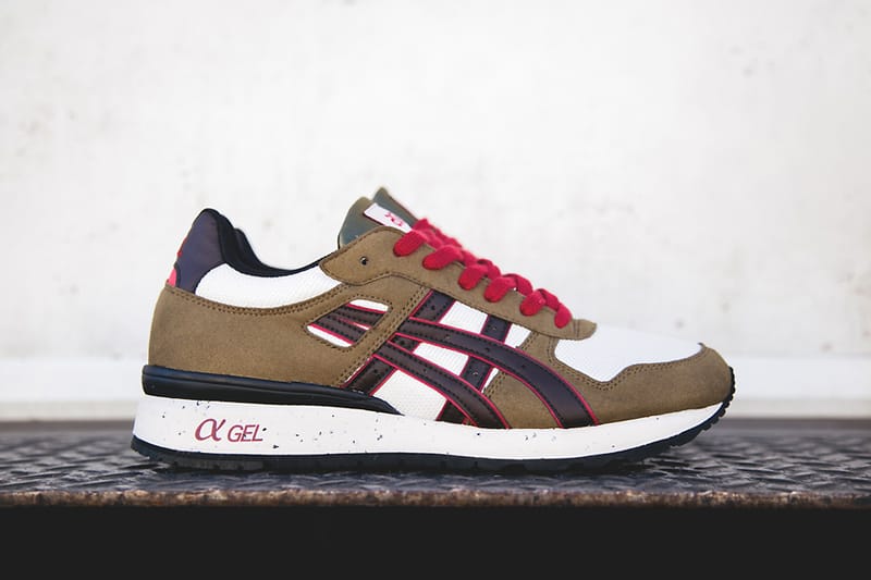 ASICS GT-II Olive/Brown/Red