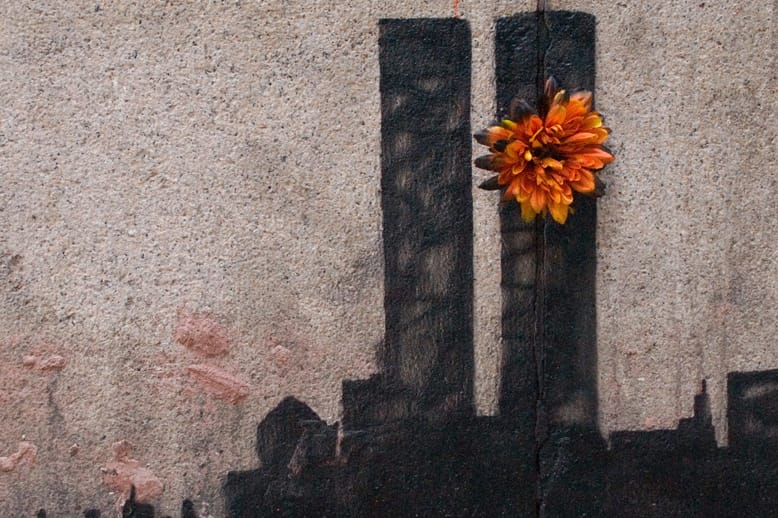Banksy Pays Homage to the Twin Towers in Tribeca