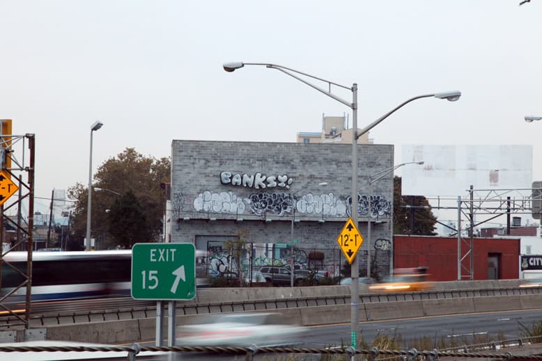 Banksy's "Better Out Than In" Comes to an End on the Long Island Expressway