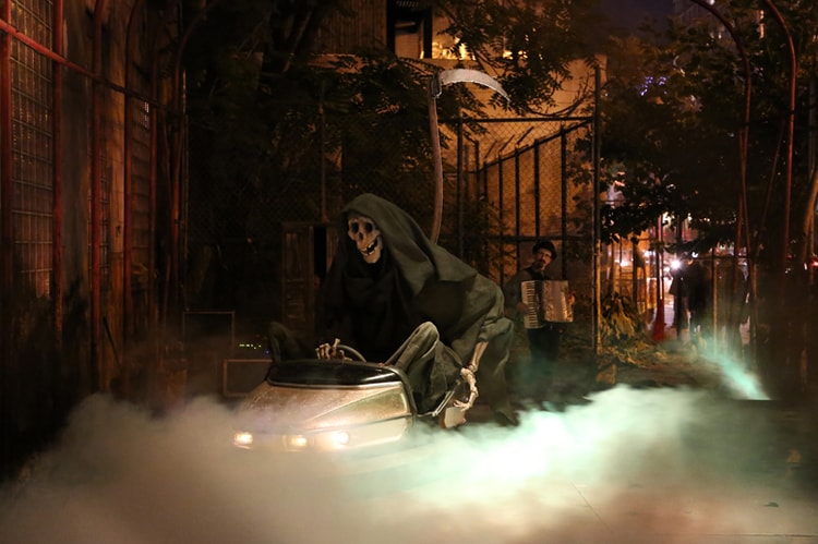 Banksy's Grim Reaper for "Better Out Than In"