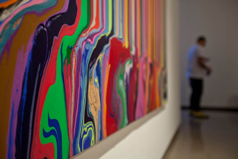 Ian Davenport "Colorfall" Exhibition @ Paul Kasmin
