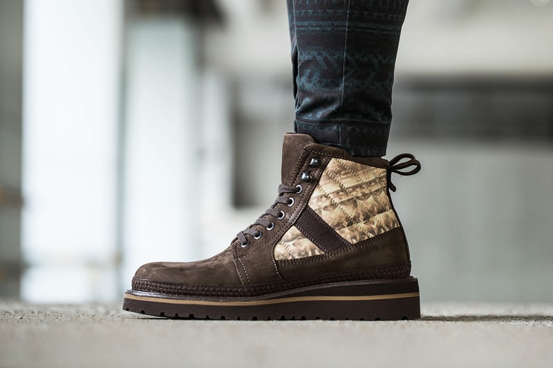 Moncler W Suede and Printed Hiking Boots