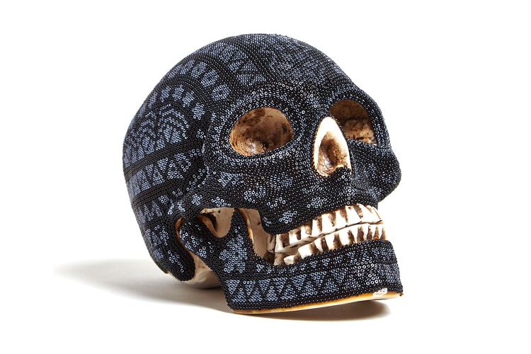 Our Exquisite Corpse Huichol Black Skull