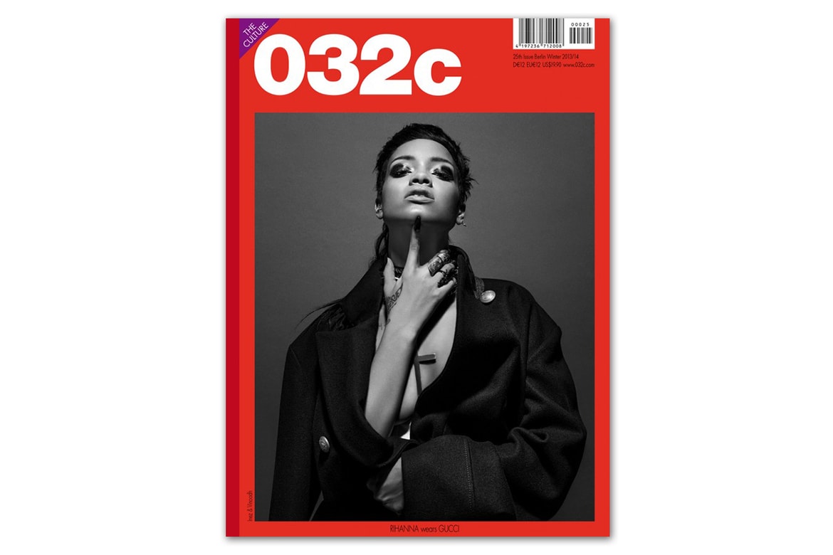 Rihanna Covers 032c Magazine Issue 25 Winter 13 14 Hypebeast
