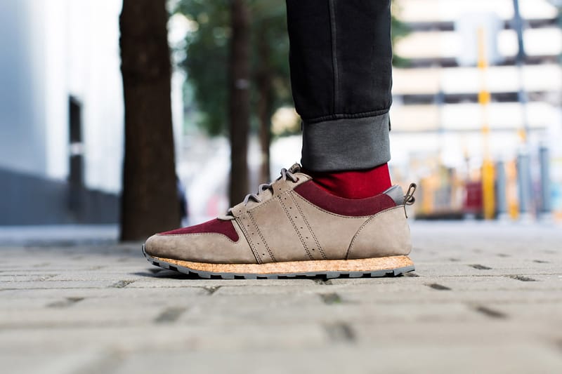 CLAE Mills Taupe/Oxblood Suede