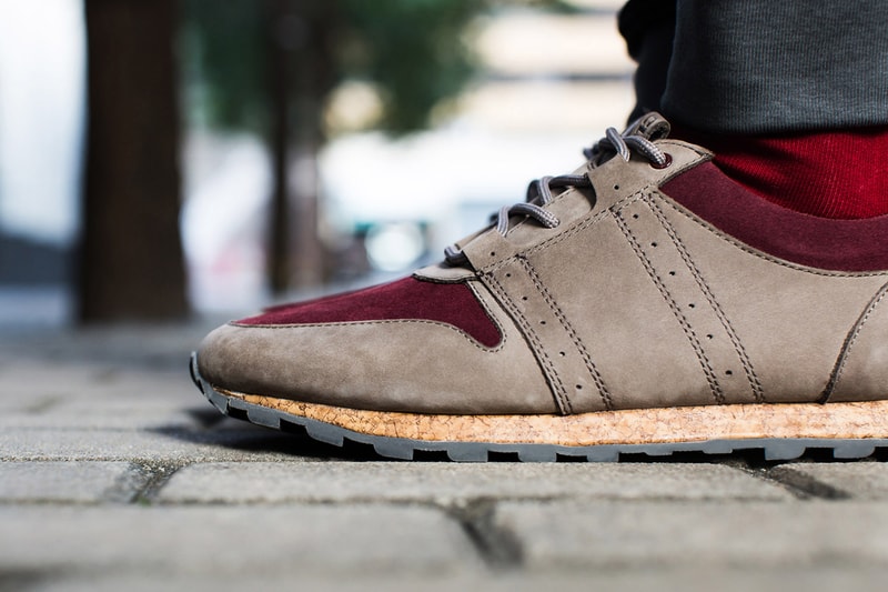 CLAE Mills Taupe/Oxblood Suede
