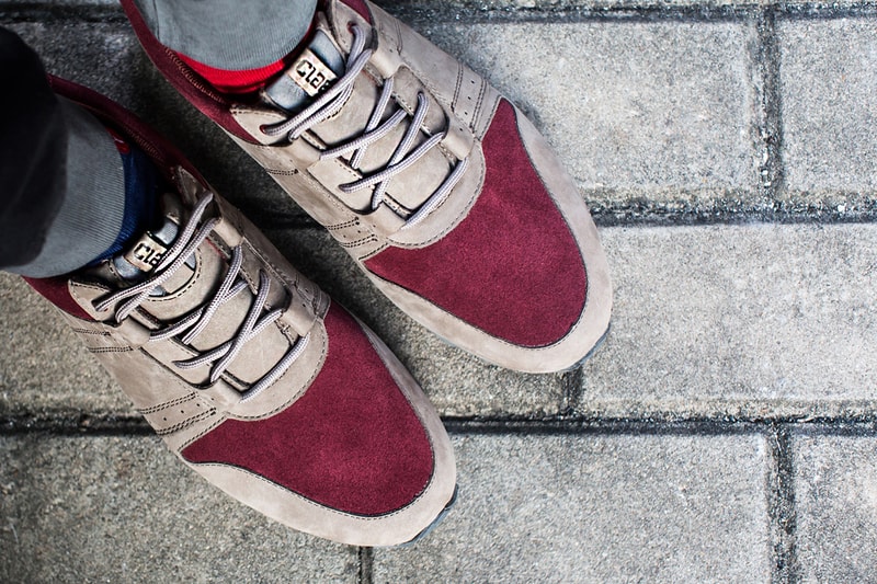 CLAE Mills Taupe/Oxblood Suede