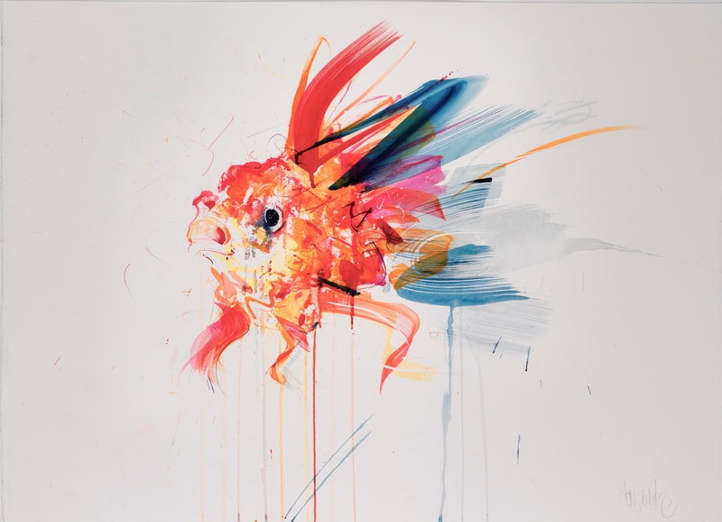 Dave White "Aquatic" Exhibition @ Lawrence Alkin Gallery