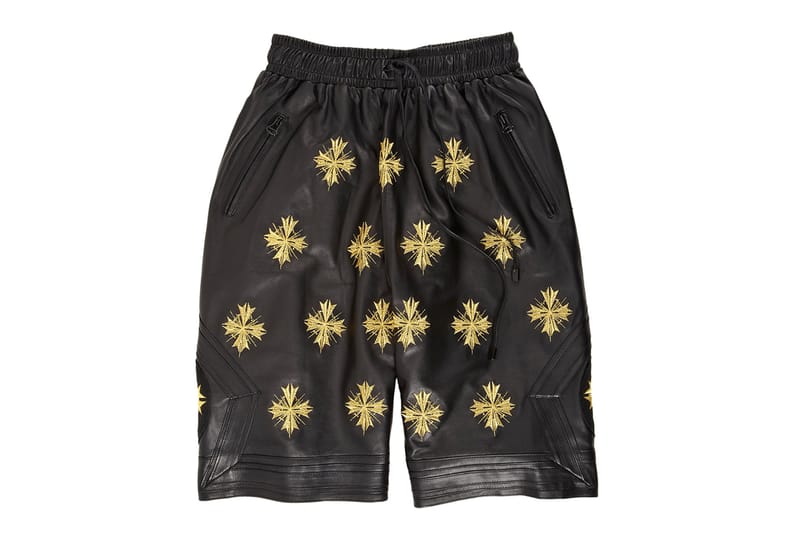 En Noir Embroidered Leather Boxing Shorts for Barneys & Jay Z's "A New York Holiday"