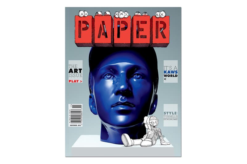 KAWS Covers the 2013 November "Art Issue" of PAPER Magazine