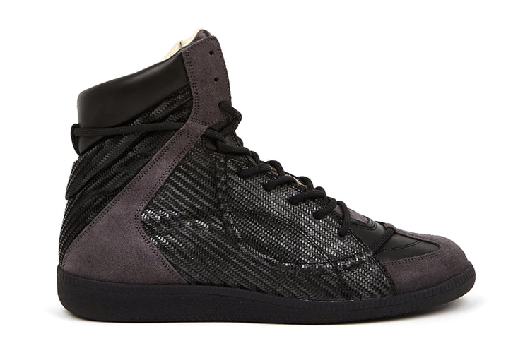 Maison Martin Margiela 22 Woven Hidden Lace High-Top Sneakers