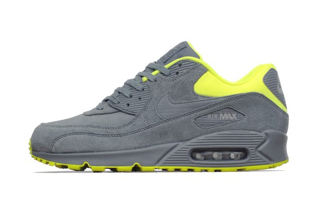Nike Air Max 90 Premium Dark Grey/Volt-Medium Grey