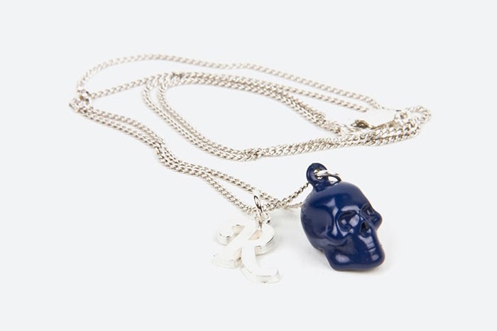 Raf Simons x Atelier 11 Skull and R Silver Necklace