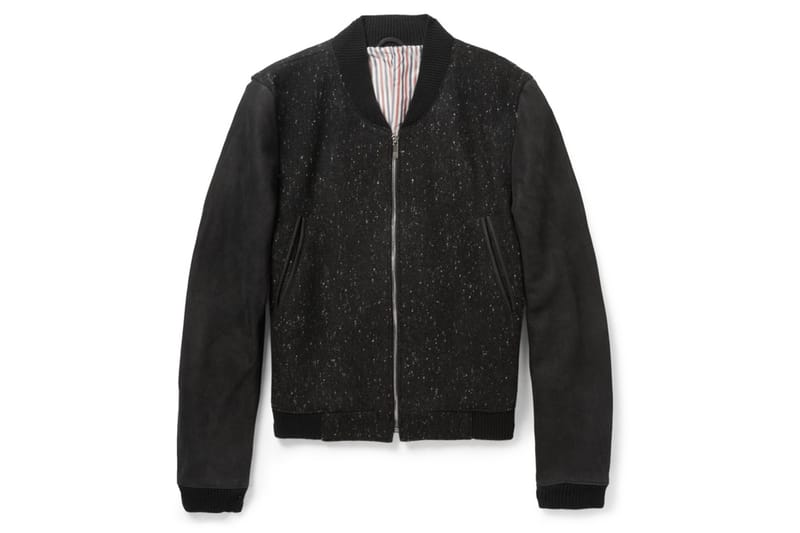 Thom Browne Wool Varsity Bomber Jacket 
