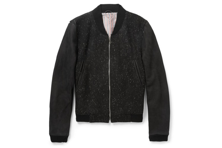 Thom Browne Wool Varsity Bomber Jacket