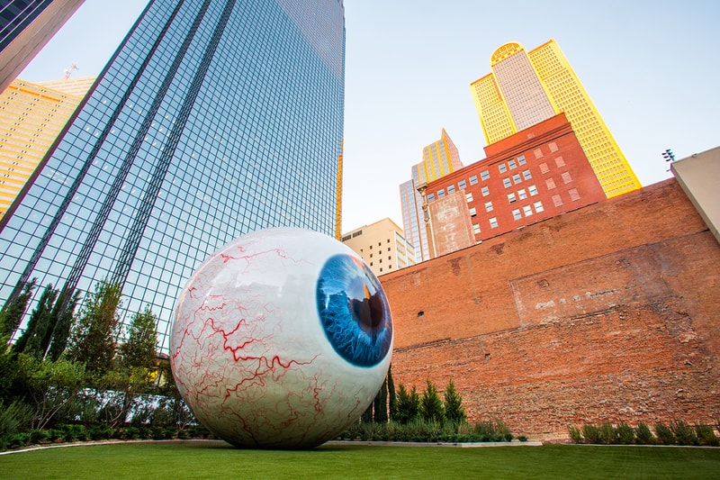 Tony Tasset’s Latest Sculpture is a 30-Foot Eye for The Joule Hotel in Dallas