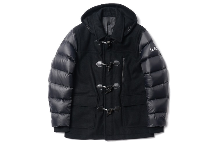 uniform experiment Down Sleeve Short Duffle Coat