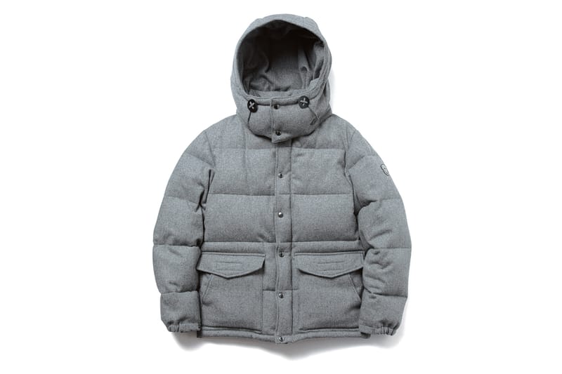 uniform experiment WOOL MELANGE CLASSIC HOOD DOWN JACKET