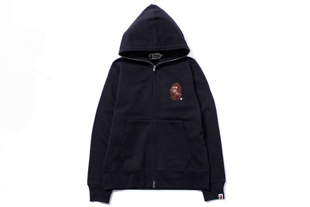 A Bathing Ape Swarovski LARGE HEAD FULL ZIP HOODIE