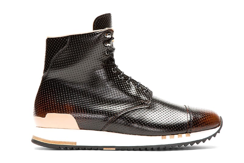 Alexander McQueen Punch-Hole High-Top Sneakers Black
