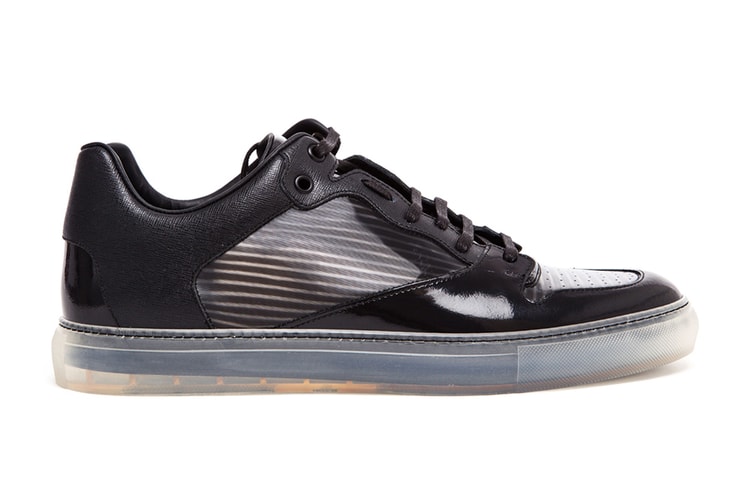 Balenciaga Contrasting Leather and Transparent Trainers