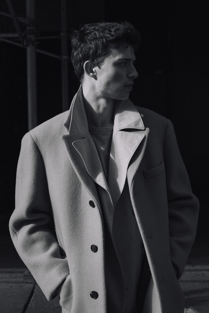 Duckie Brown Camel Overcoat With Pink Tweed
