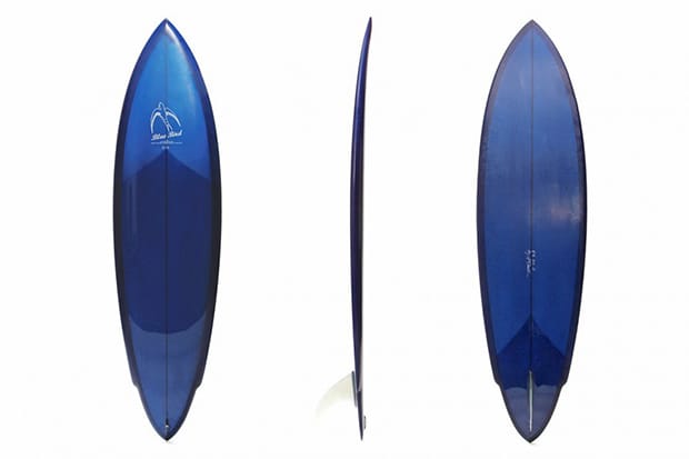 blue bird surfboard