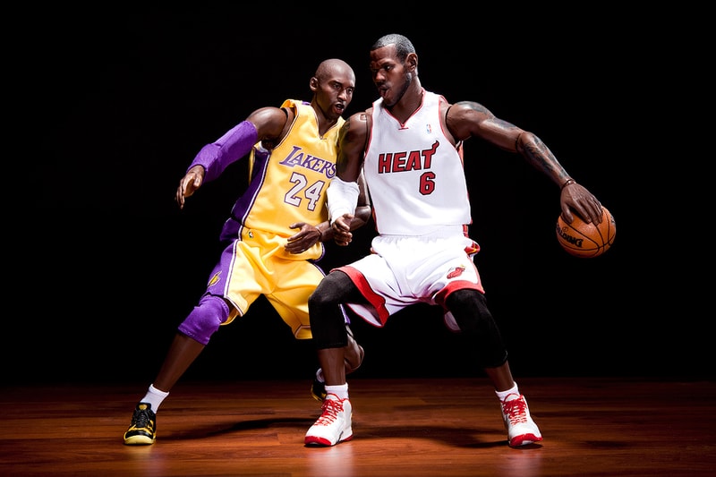 ENTERBAY Real Masterpiece NBA Collection - Kobe Bryant and LeBron James