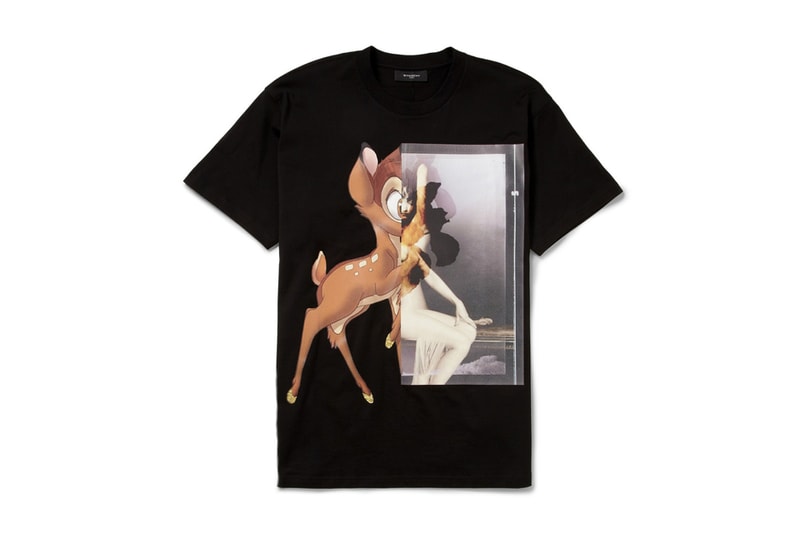 Givenchy Black Bambi Print Cotton-Jersey T-Shirt