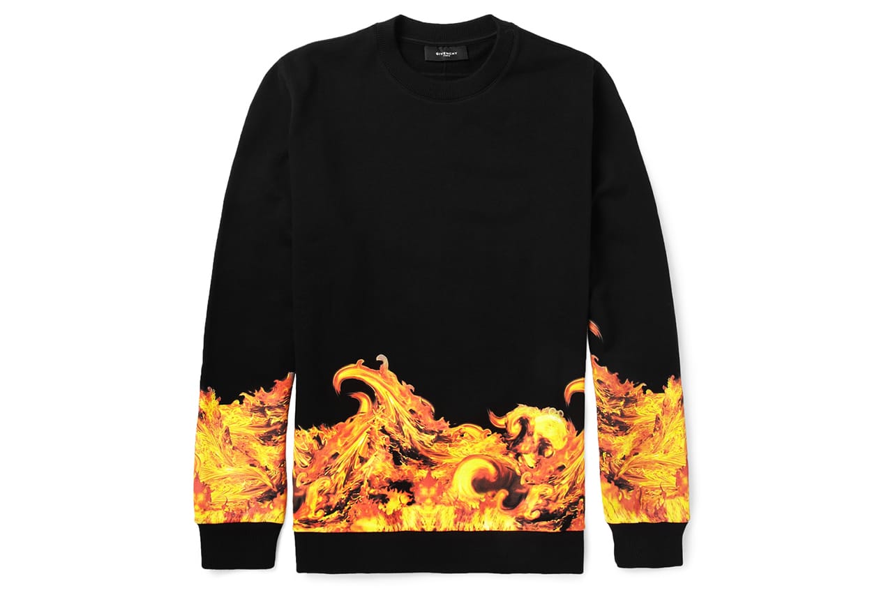 Givenchy Flame-Print Sweatshirt | HYPEBEAST