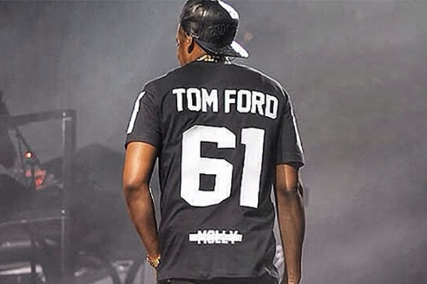 Jay Z Sports Tom Ford on Magna Carter World Tour