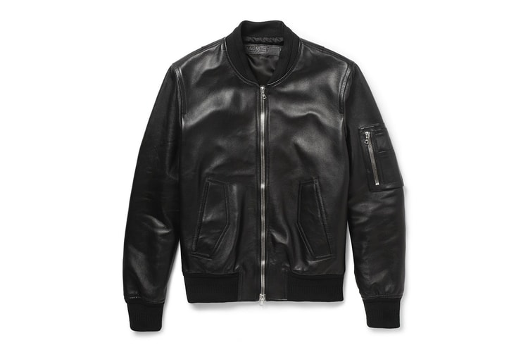 Neil Barrett Leather Bomber Jacket