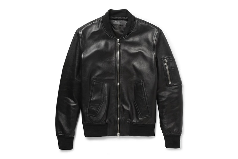 Neil Barrett Leather Bomber Jacket