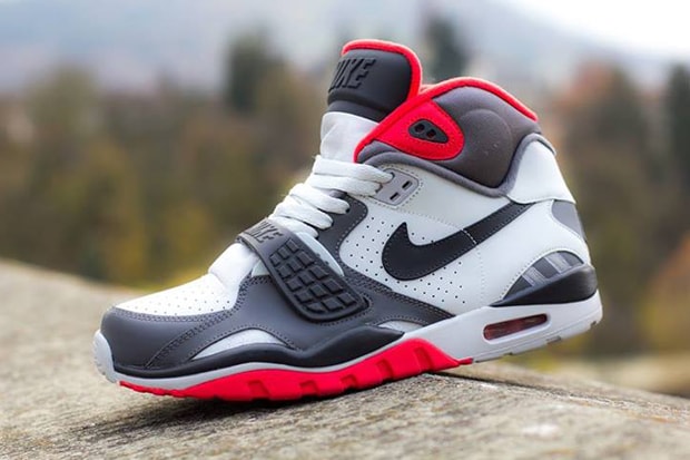 Nike Air Trainer SC II Pure Platinum/Dark Grey-Crimson