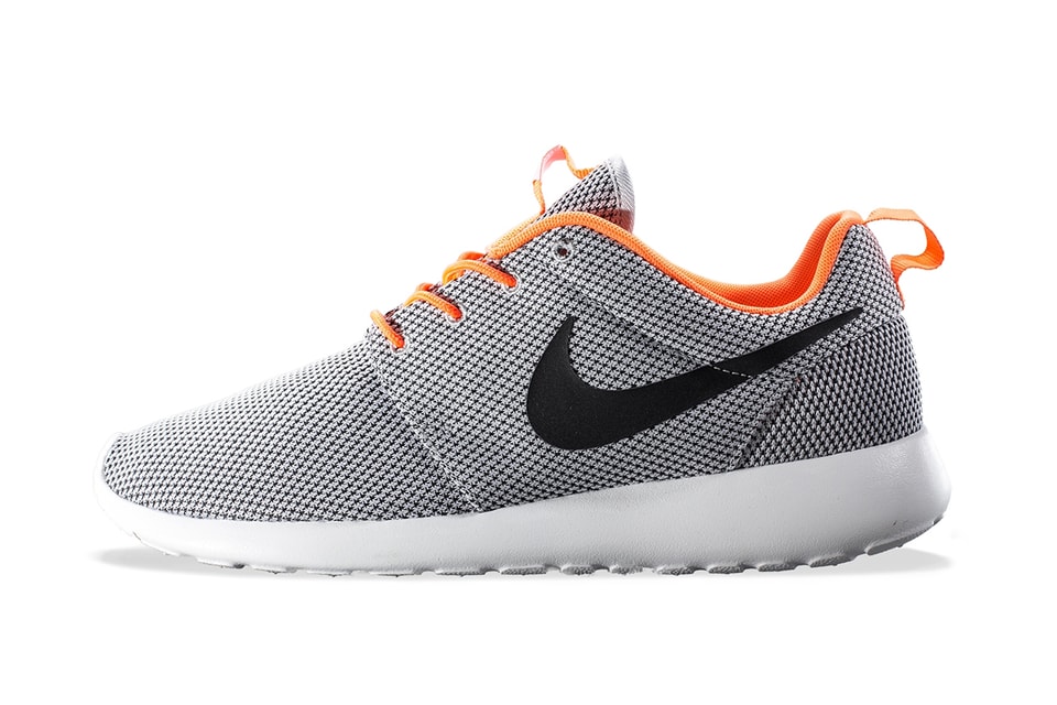 Nike Roshe Run Wolf Grey/Black-Atomic Orange | Hypebeast