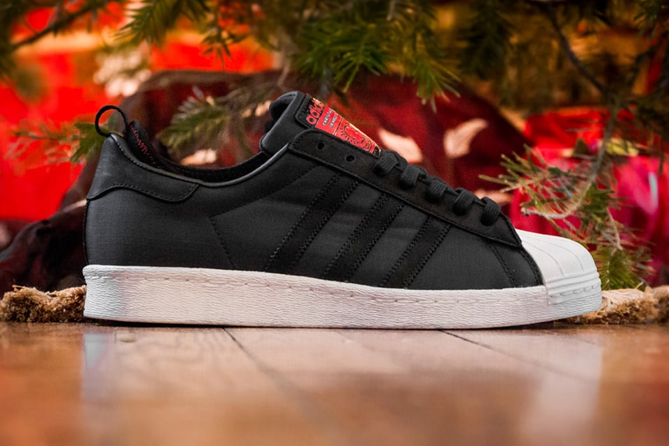 A Further at the Run-D.M.C. x Haring x adidas Originals “Christmas in Superstar | Hypebeast