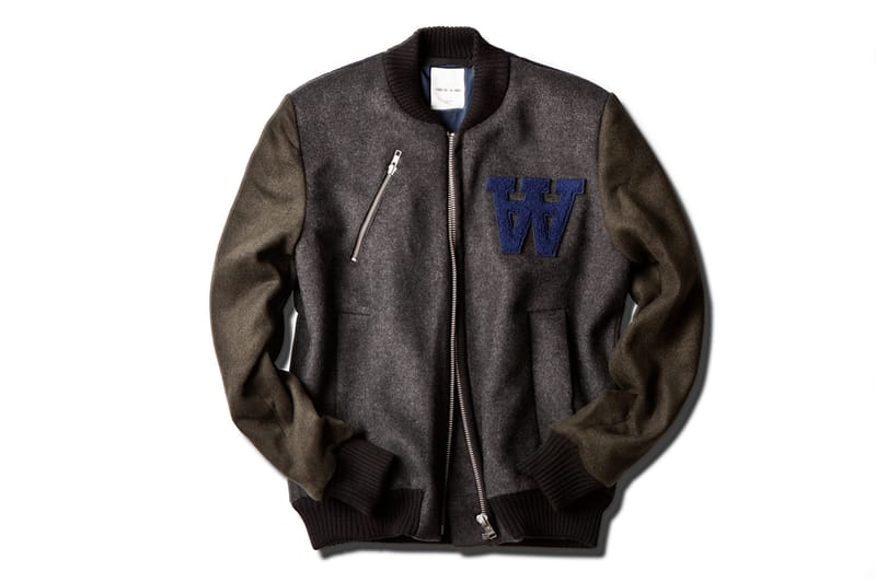 Wood Wood 2013 Fall/Winter Mix Colour Church Bomber Jacket